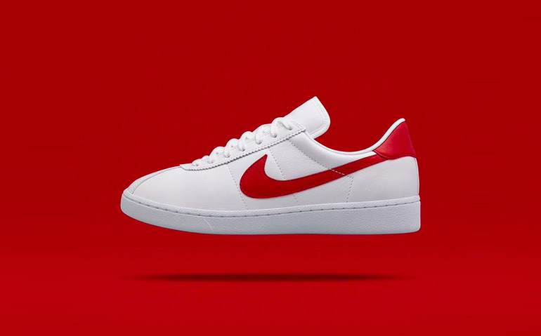 nikelab bruin leather red