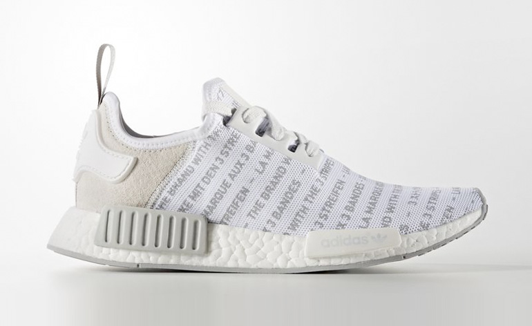 nmd white with black stripes