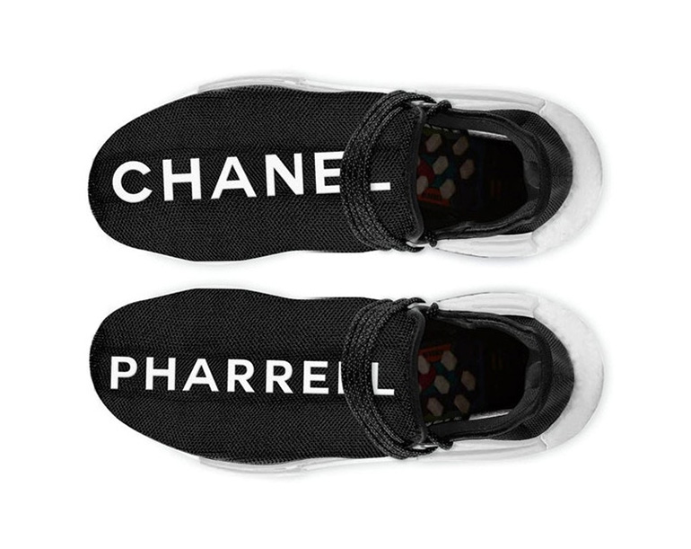 chanel x pharrell williams x adidas originals hu nmd tr
