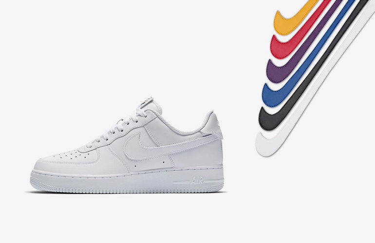 nike air force different swoosh