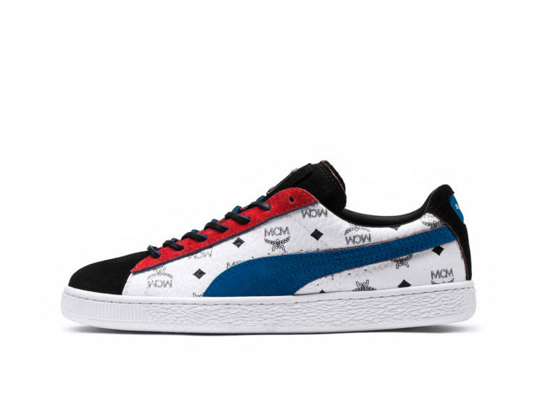 puma suede red and blue