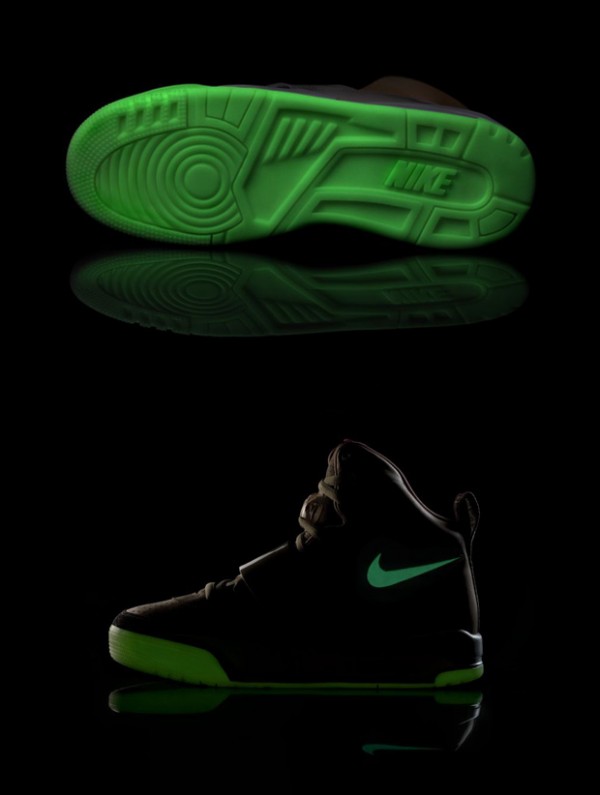 nike air yeezy glow in the dark swoosh nike air yeezy glow in the dark swoosh