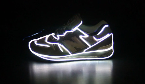 new balance sneaker projection mapping