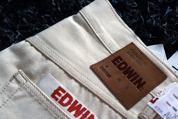Edwin ED 47 Natural White Raw Selvage
