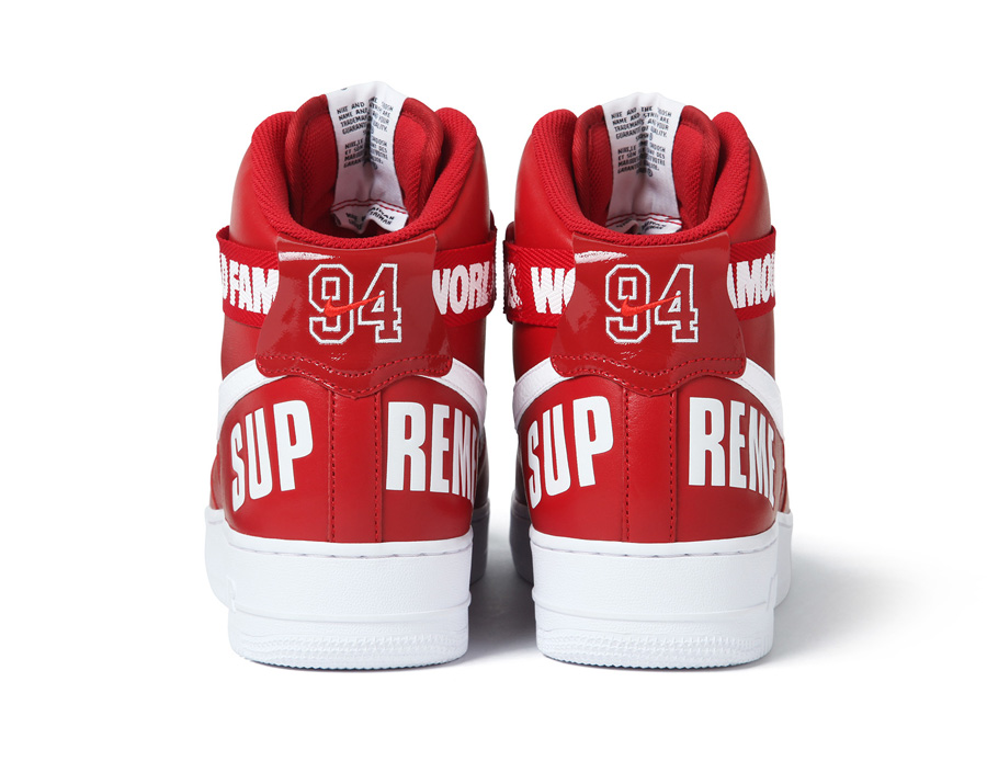 Supreme x Nike AIR Force 1 HIGH – RED | sneakerb0b RELEASES