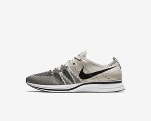 pale grey flyknit trainer