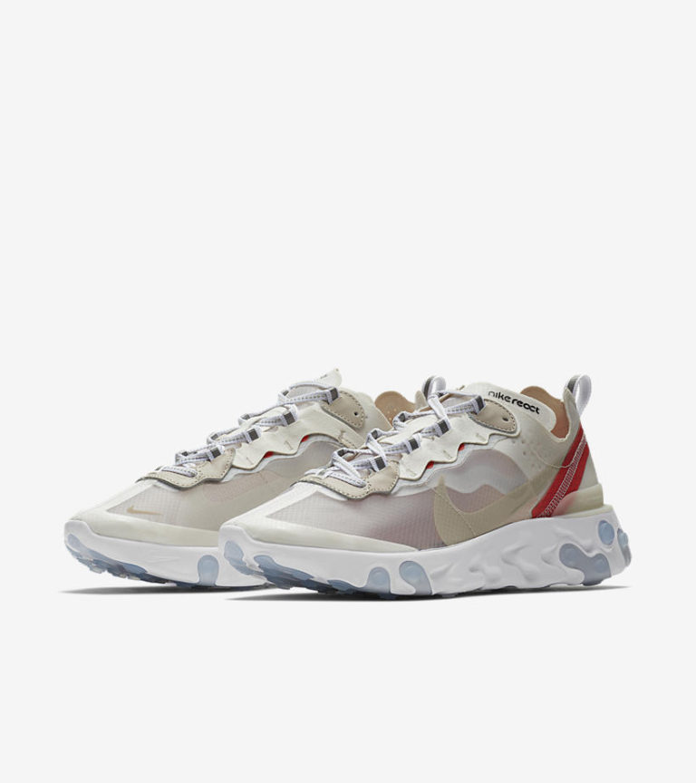 nike react element 87 white red