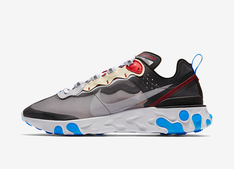 nike react 87 grey