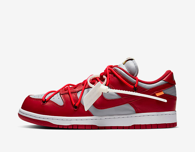 Off-White x Nike Dunk Low – University Red | sneakerb0b RELEASES