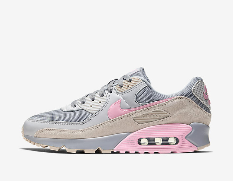 nike air max 90 vast grey pink