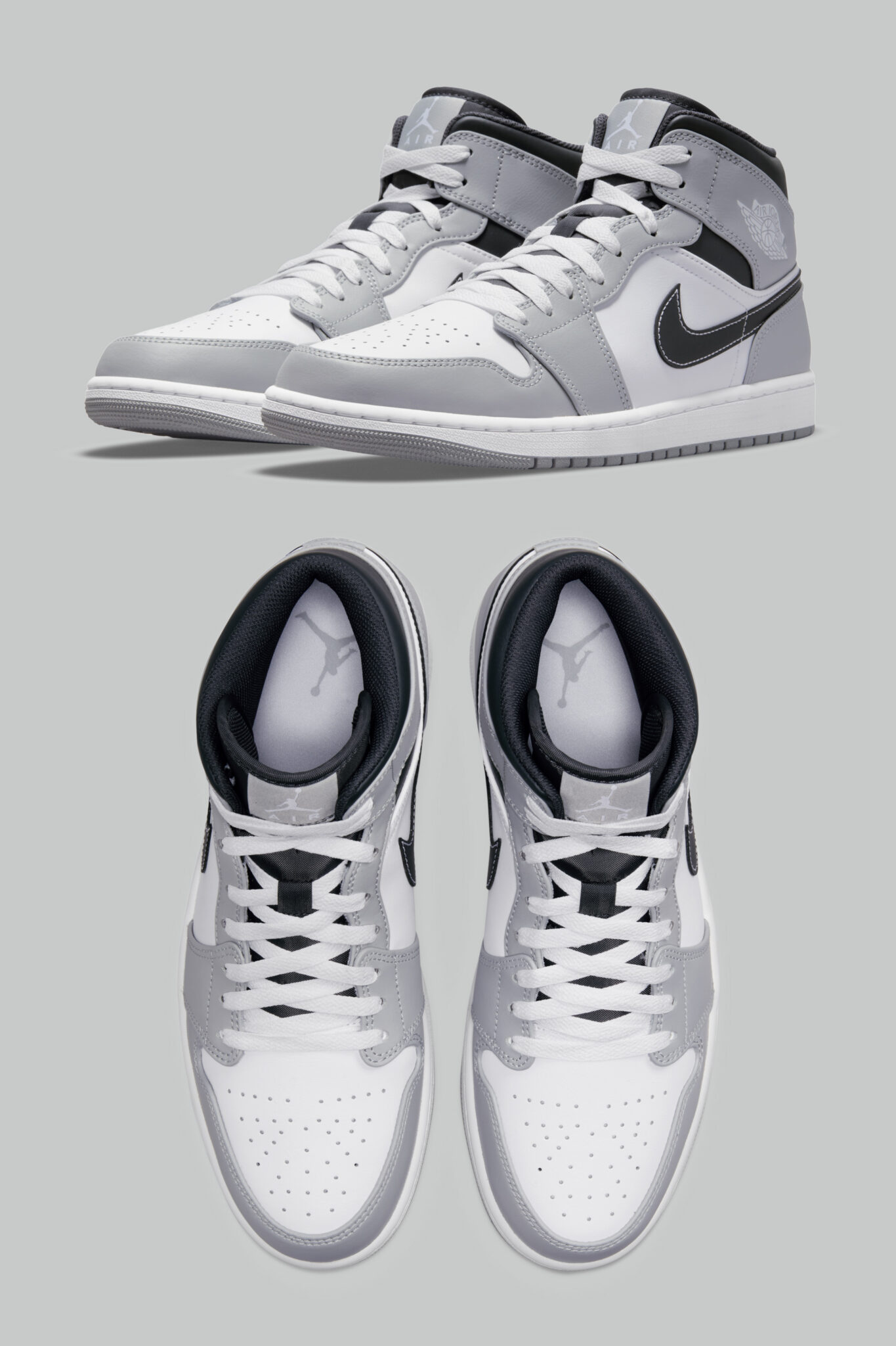 Air Jordan 1 Mid Light Smoke Grey Anthracite Sneakerb0b Releases