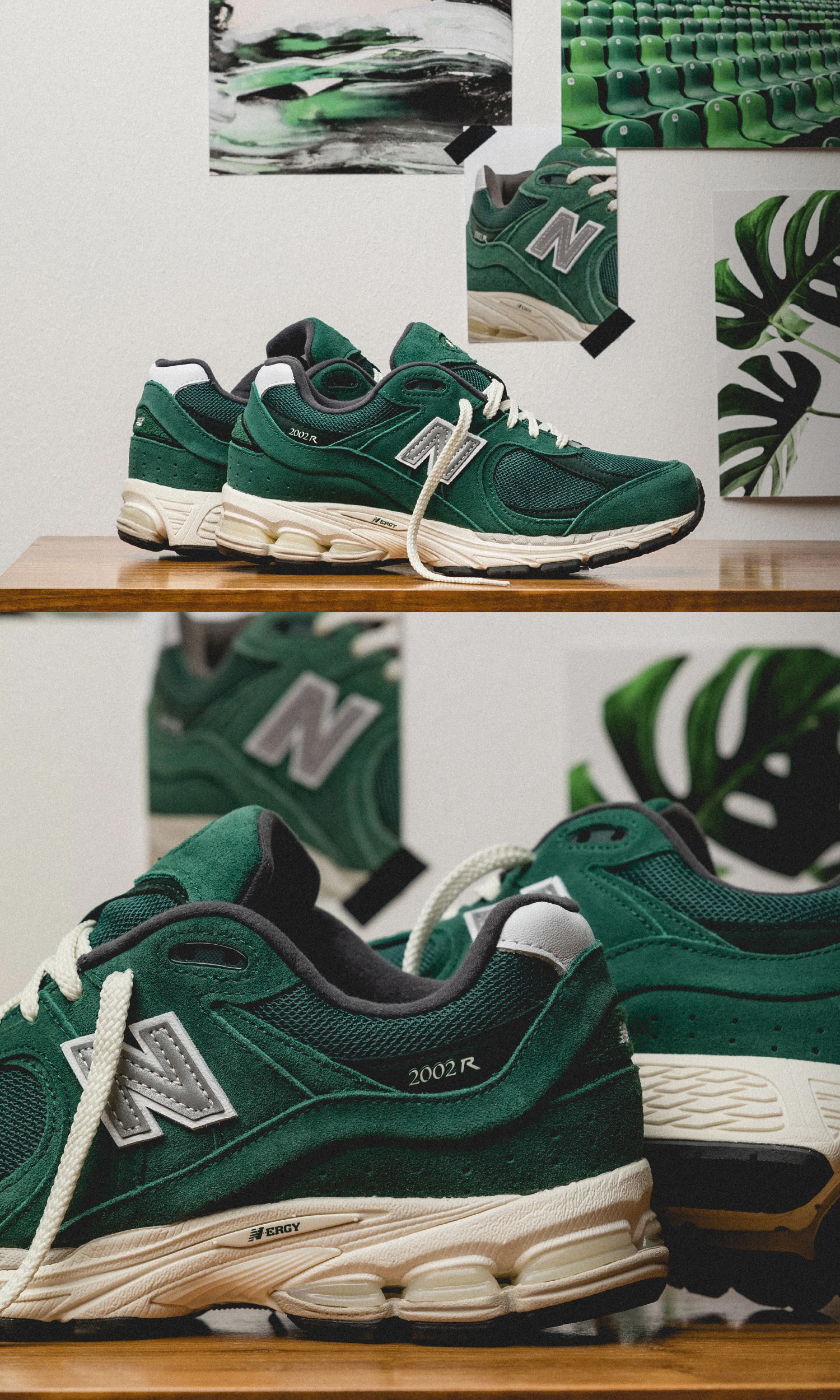 NEW BALANCE M2002RHB 2002 M2002R GREEN - スニーカー