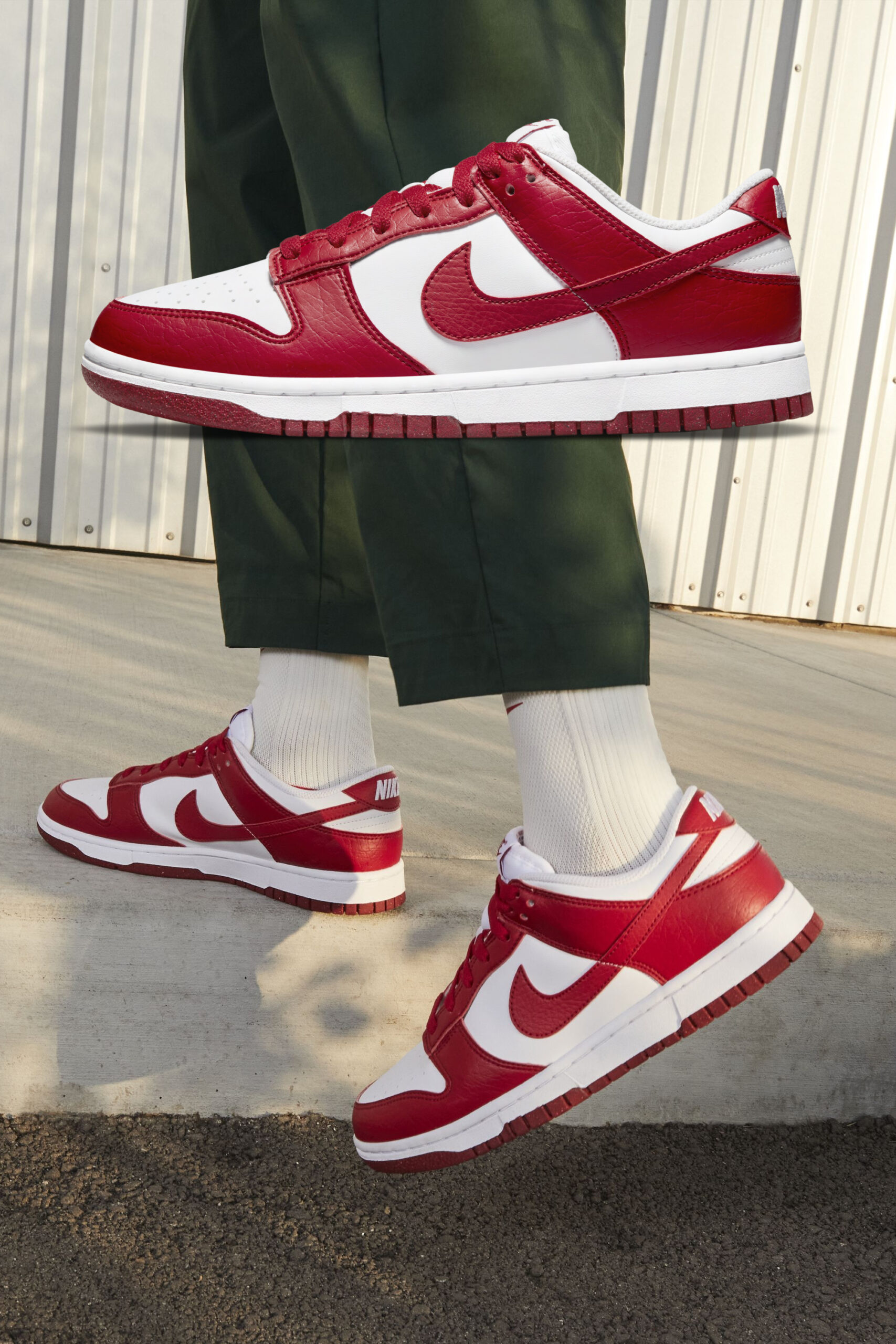 Nike Dunk Low Next Nature Gym Red Sneakerb0b Releases 