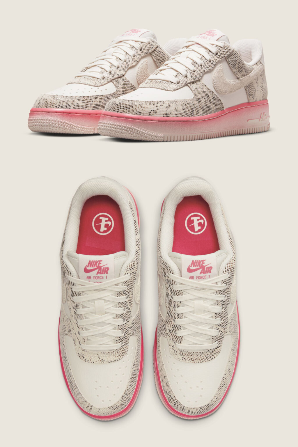 Nike Air Force 1 Low â Snakeskin Pink Nebula | sneakerb0b RELEASES
