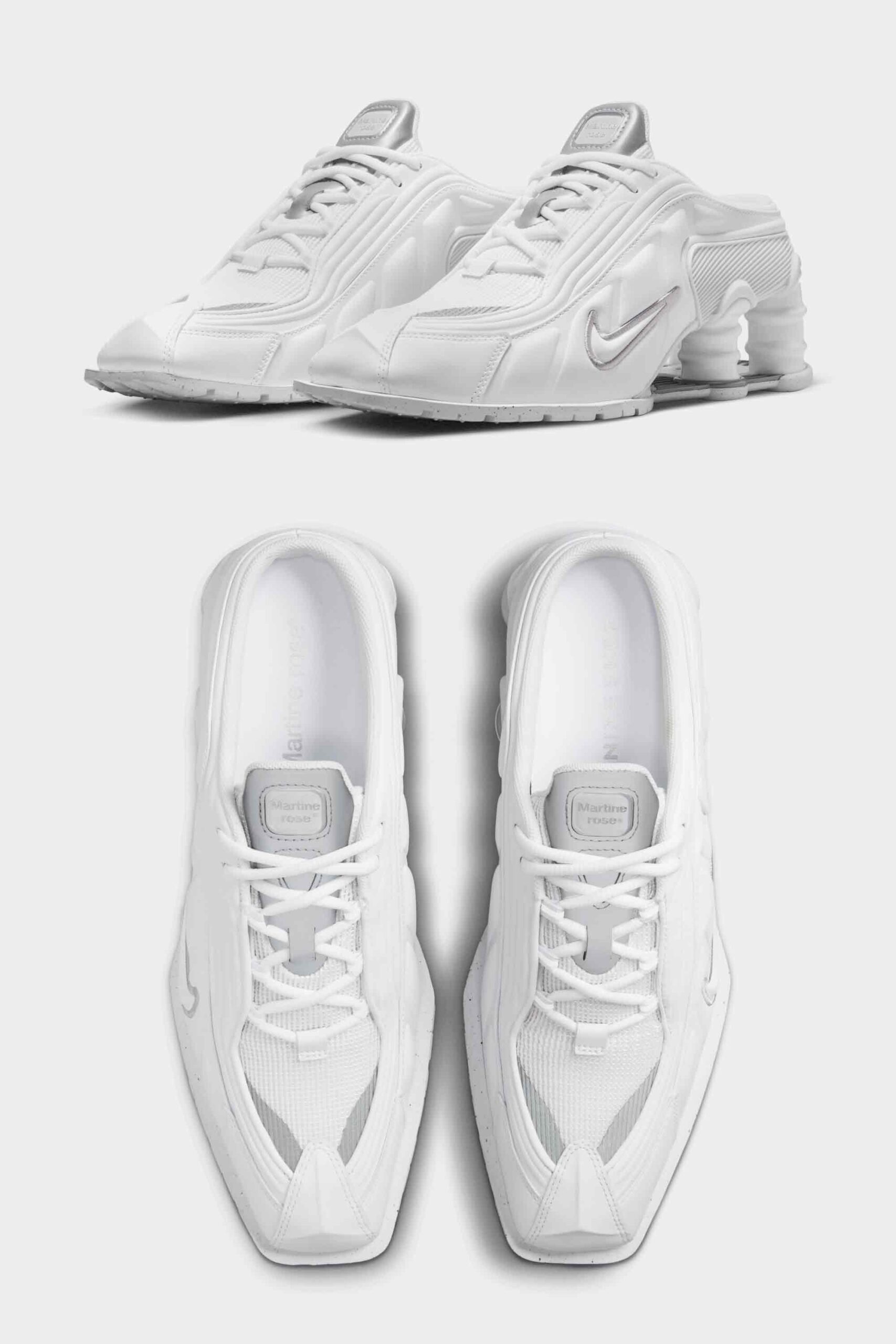 Martine Rose x Nike Shox MR4 – White | sneakerb0b RELEASES