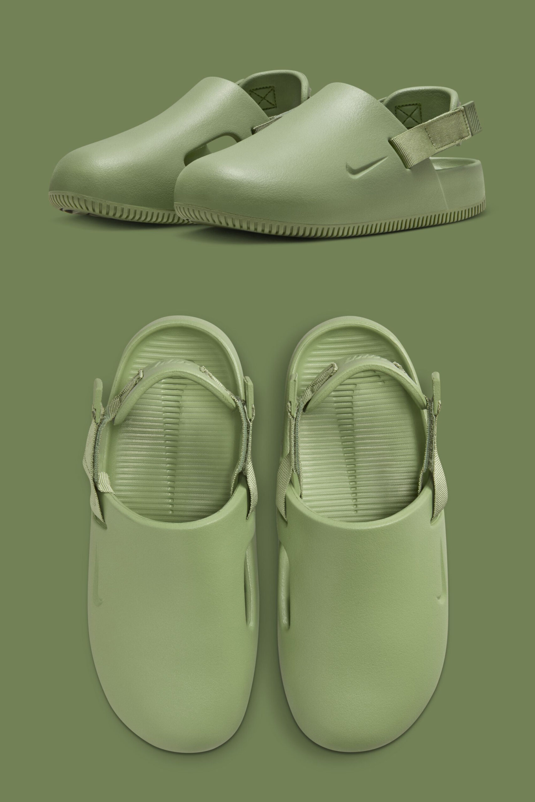 Nike Calm Slipper Mule / Clog – Olive | sneakerb0b RELEASES